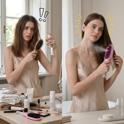 AquaStyle - 2-in-1 Spray-Haarbürste