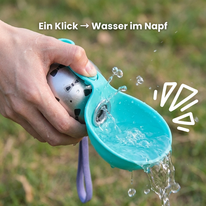 HydroPaw – Tragbare Hundetrinkflasche mit Sofort-Napf